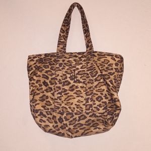 Ralph Lauren Cheetah Print Nylon Tote Bag